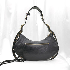Balenciaga(발렌시아가) 671307 블랙 아레나 램스킨 Le Cagole 르카골 스몰 호보 숄더백 썸네일 3
