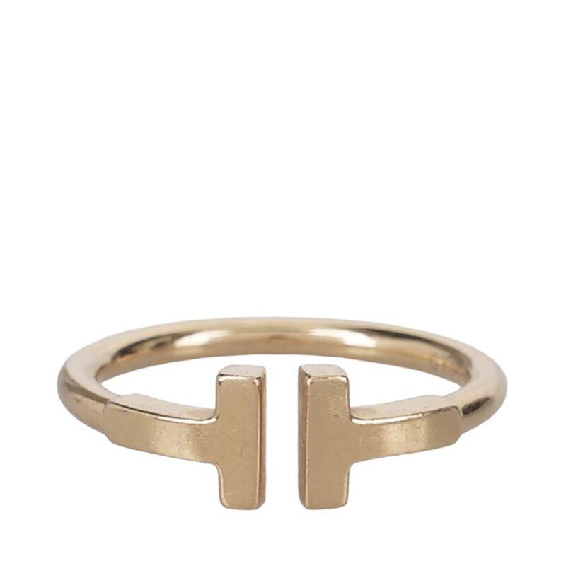 (7.5호) 로즈 골드 18K T 와이어 반지 - Tiffany & Co