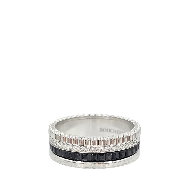 부쉐론 콰트로 블랙 에디션 다이아 스몰 반지 52호 JRG01791 5591 - Boucheron