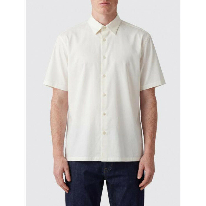 띠어리 Irving 반팔 셔츠 스트럭쳐 니트 어빙 L0494536 100 - Theory