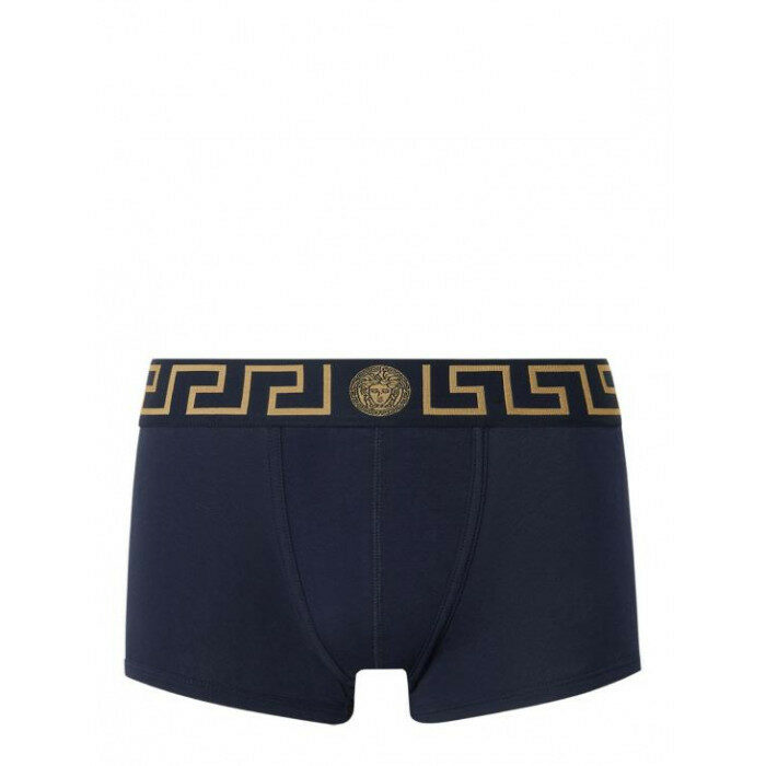베르사체 그레카 보더 CottonJersey 트렁크 코튼 AU10026 1A10011 A70W - Versace