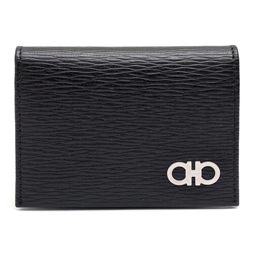 페라가모 간치니 남성 카드지갑 66-A062 NERO 685949 - Salvatore Ferragamo