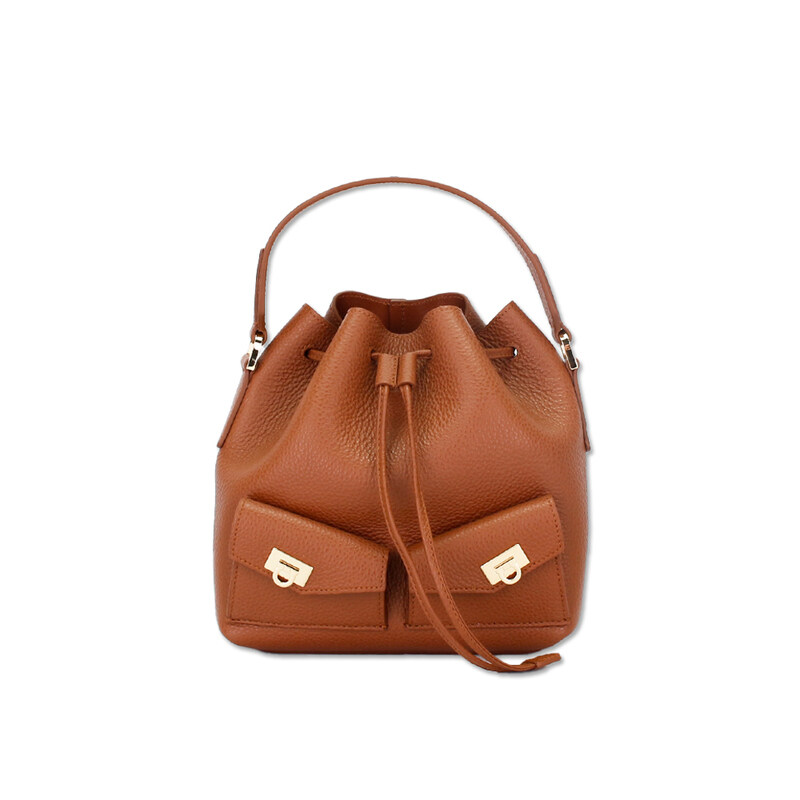 페라가모 허그 멀티포켓 여성 버킷백 브라운 220915 785879 - Salvatore Ferragamo