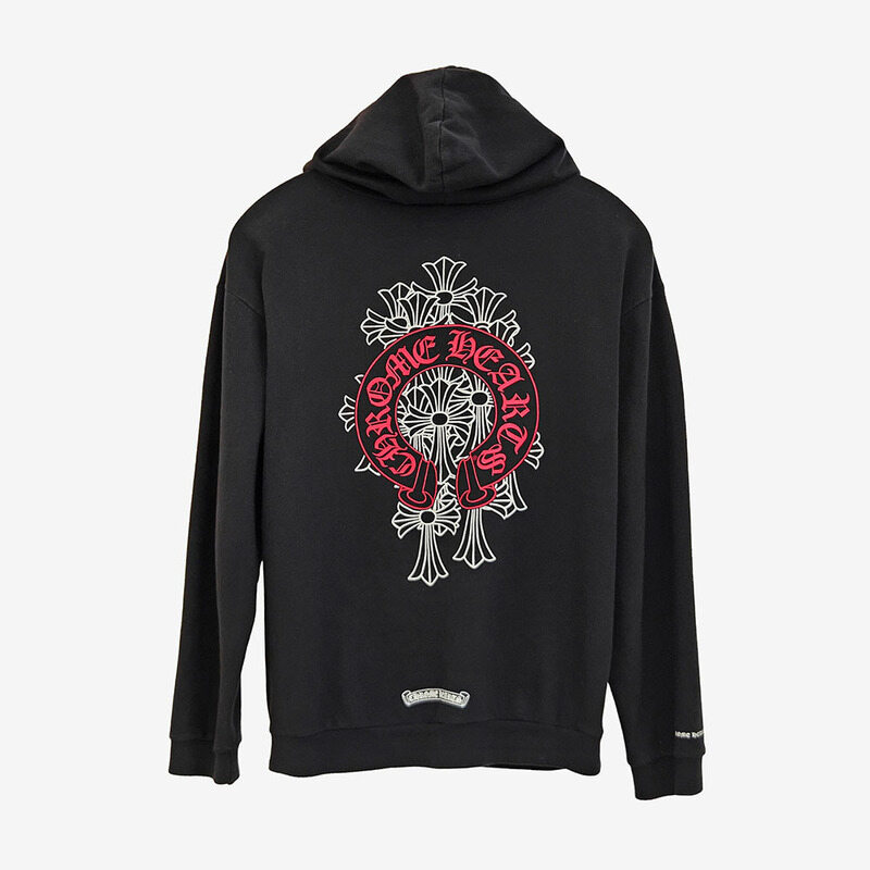 크롬하츠 세메터리 후드집업 XL 레드 블랙 3W4YBGZ5 - Chrome Hearts