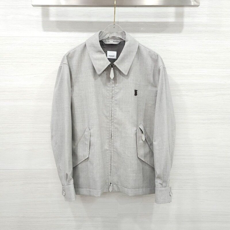 [럭스유] 48 / 버버리 TB 그레이 블루종 자켓 8051034 - Burberry