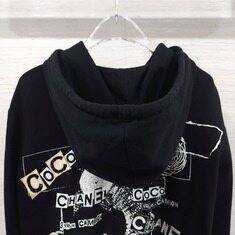 [럭스유] M / 샤넬 그래피티 CC로고 코튼 후드 집업 P63299 썸네일 2