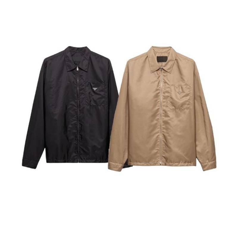 [백화점 풀셋] 프라다 남자 남성 루즈핏 리나일론 지퍼 셔츠 자켓 PSC847 - Prada