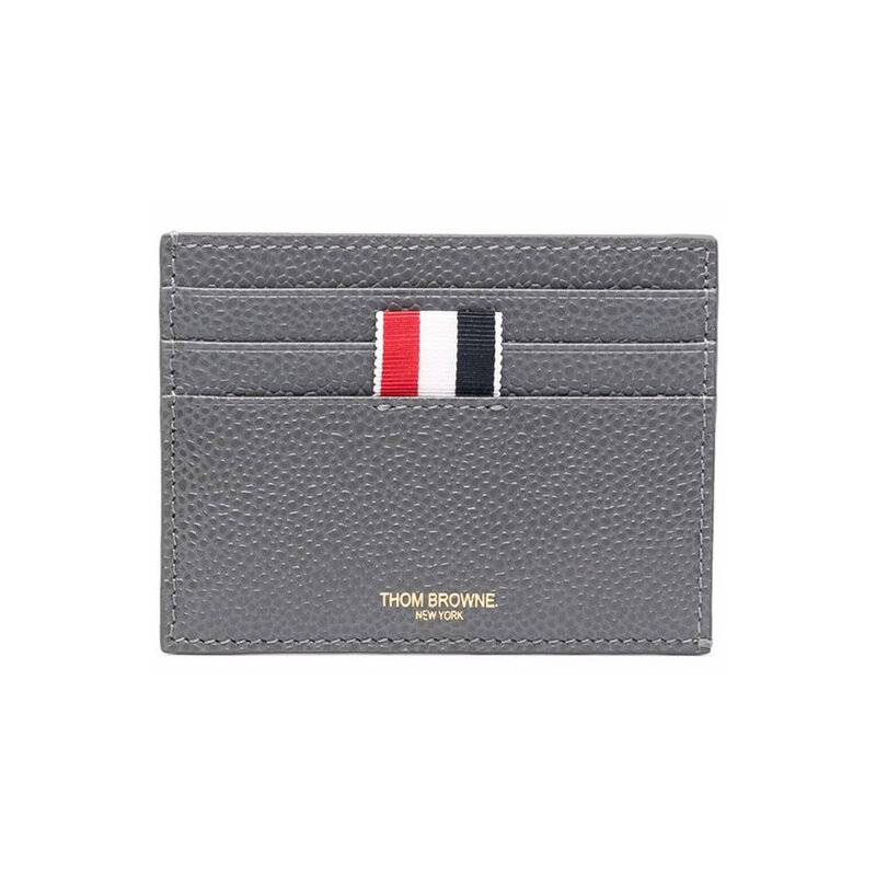 톰브라운 26FW 삼선탭 로고 카드지갑 다크그레이 MAW031L 00198 025 - Thom Browne