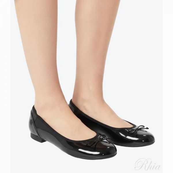 클락스 26SS 꾸뛰르 블룸 블랙 Pat 26115475 쿠뛰르 플랫 - Clarks