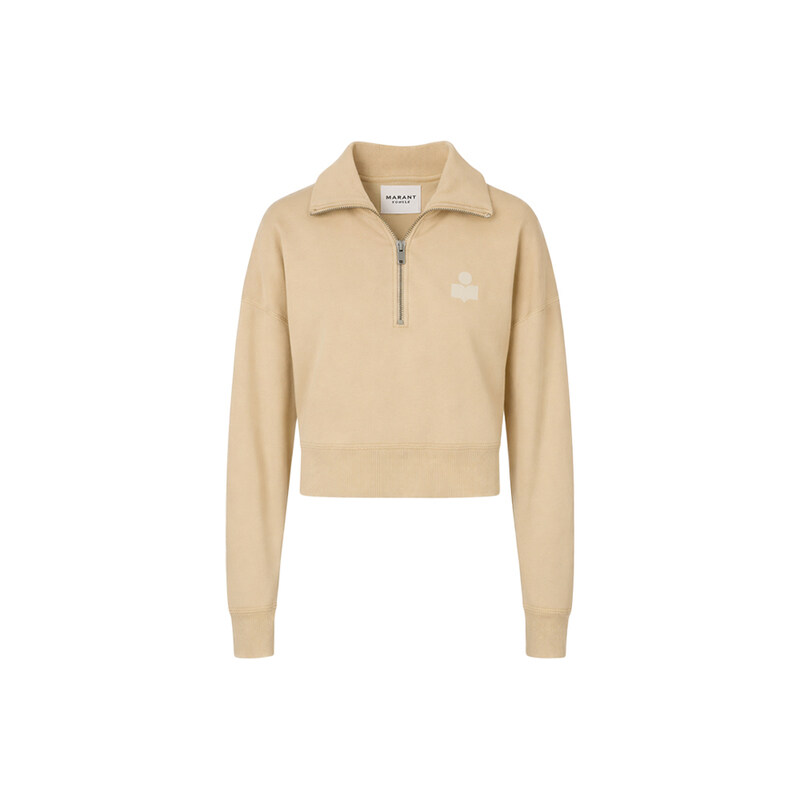 26FW 로스 ROSS 하프 집업 맨투맨 라이트오크 SW0093FA D1M04E 10LC - Isabel Marant