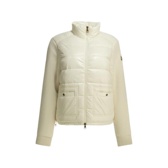 [국내발송] 몽클레어 나일론 디테일 코튼 집업 아이보리 8G00017 89BG6 034 - Moncler