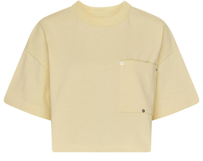 국내발송 보테가 베네타 Jersey cropped t shirt with V pocket - Bottega Veneta