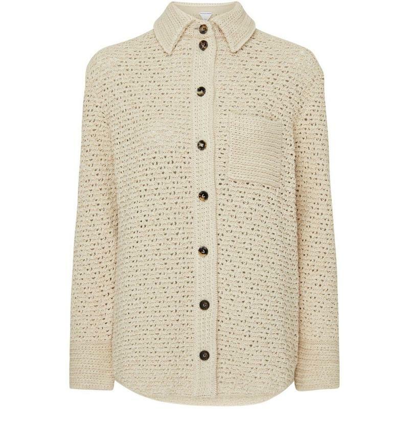 국내발송 보테가 베네타 Cotton crochet shirt - Bottega Veneta