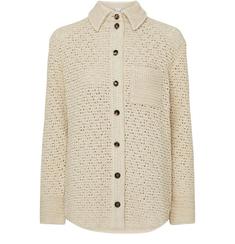 국내발송 보테가 베네타 Cotton crochet shirt 썸네일 1