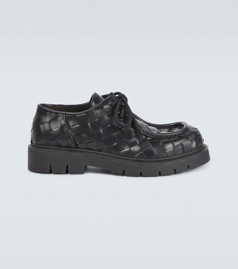 국내출고 보테가 베네타 Haddock 레더 더비 슈즈 - Bottega Veneta