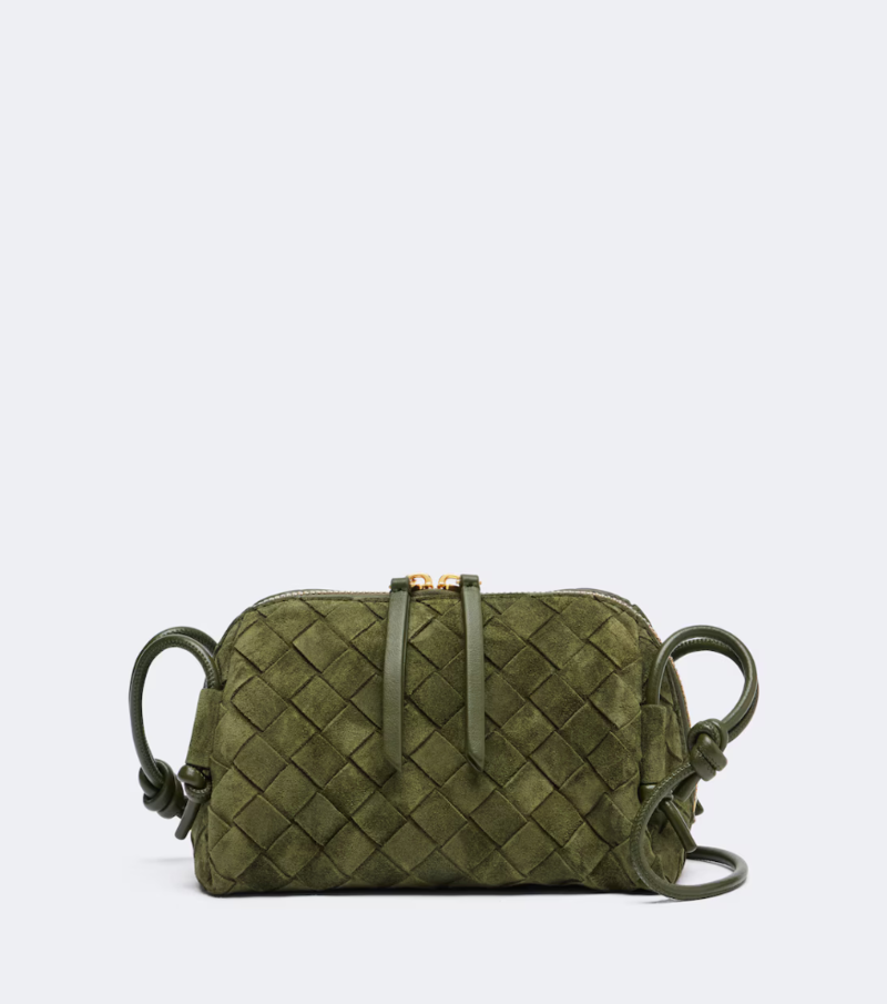 국내출고 보테가 베네타 Concert 미니 인트레치아토 스웨이드 크로스 백 - Bottega Veneta