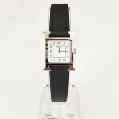 에르메스 Heure H 워치 미니 모델 21mm 은장 여성 시계 누아 W404203WW00 썸네일 1