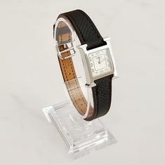 에르메스 Heure H 워치 미니 모델 21mm 은장 여성 시계 누아 W404203WW00 썸네일 2