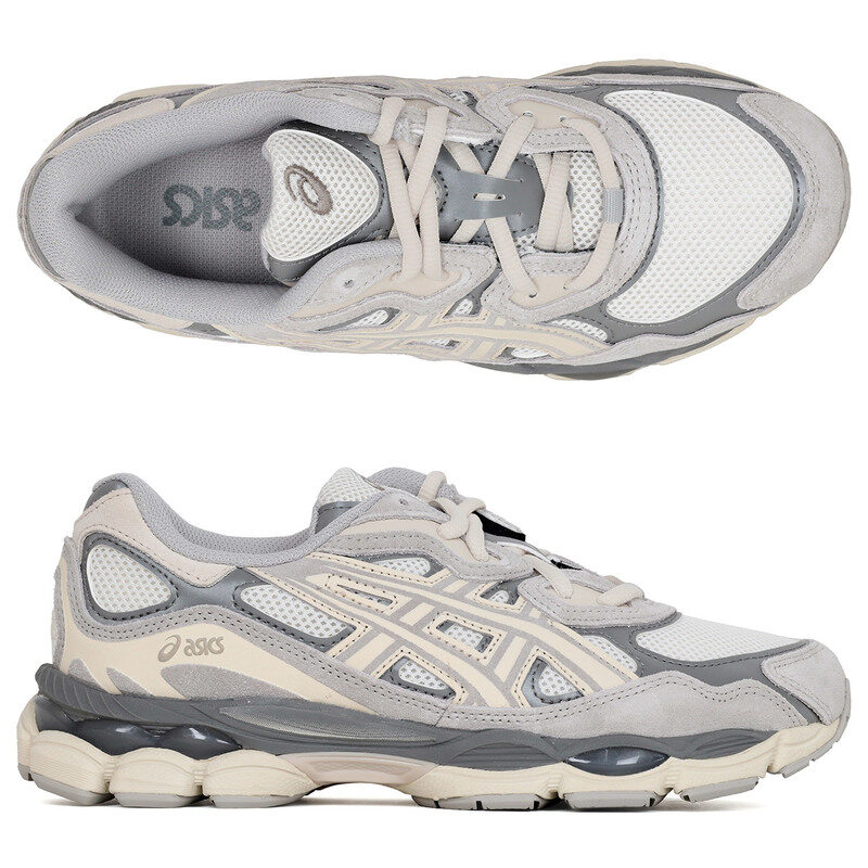 아식스 26SS 크림 오이스터그레이 젤 NYC 스니커즈 1201A789 103 - Asics