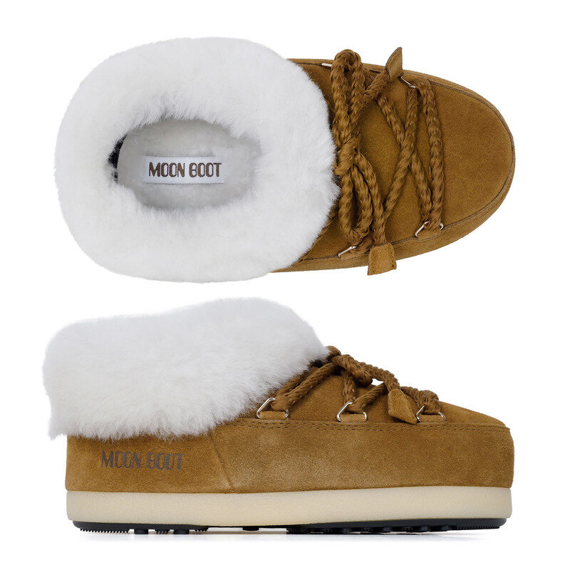 문부츠 25FW 코냑 내추럴 MB EVX 스웨이드 슬리퍼 뮬 80D1470090 ML06 - Moon Boot
