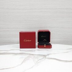 [럭스유] 까르띠에 다이아 1P 러브밴드 링 스몰 18K 핑크골드 53호 B4050700 썸네일 5