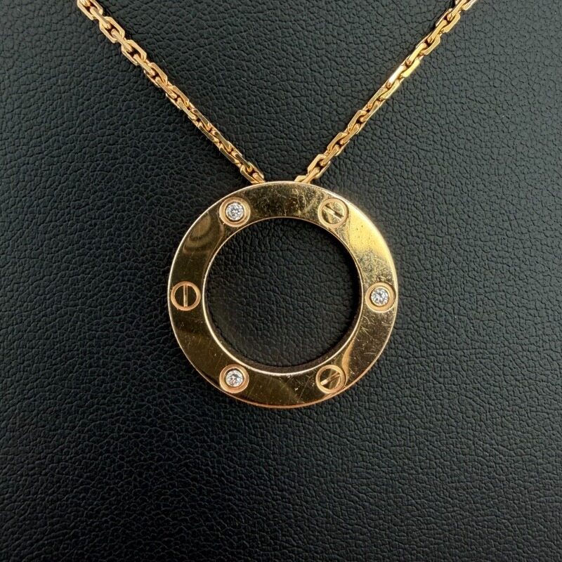 까르띠에 다이아 3P 러브 목걸이 - Cartier