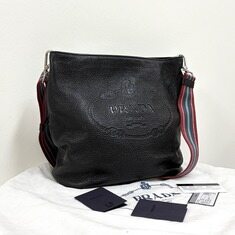 프라다 비텔로 버킷 숄더백 & 크로스백 블랙 (1BE023) 썸네일 2