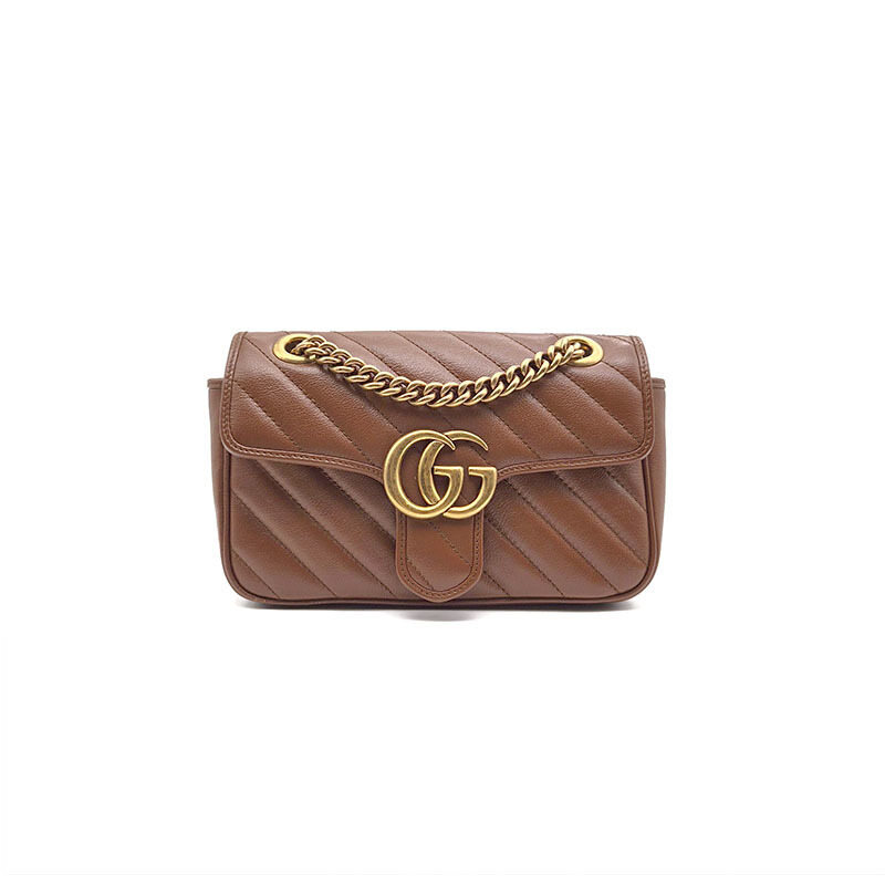 구찌 GG 마몽 마트라세 미니 체인 숄더백 (446744) L101867 - Gucci