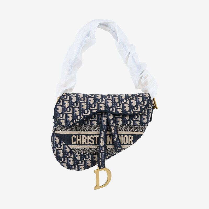 [어포드] 미사용 디올 M0446CRIW 오블리크 새들 숄더백 네이비 MVCYPJF7 - Christian Dior