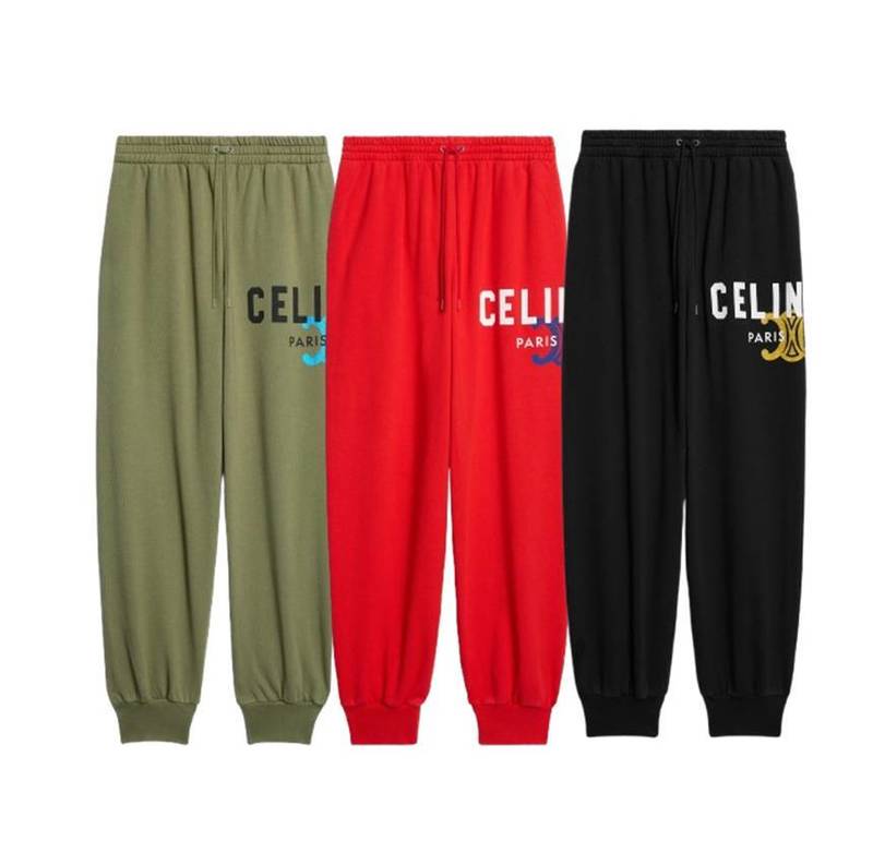 [백화점 풀셋] 셀린느 남자 남성 스웨트팬츠 면추리닝 바지 CRP0IS670Q - Celine