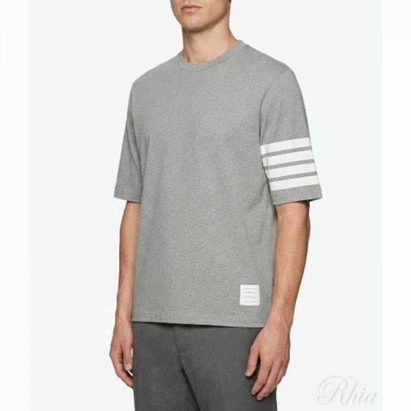 톰브라운 26FW 저지 4바 숏 슬리브 티 MJS168G 07862 055 - Thom Browne