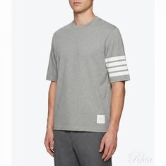 톰브라운 26FW 저지 4바 숏 슬리브 티 MJS168G 07862 055 썸네일 1