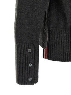 [관부가세포함] FW26 톰브라운 남자 남성 케이블 니트 그레이 울가디건 MKC650A  썸네일 3