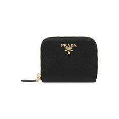 프라다 26FW 사피아노 금장 로고 코인 반지갑 블랙 1MM268 QWA F0002 썸네일 1