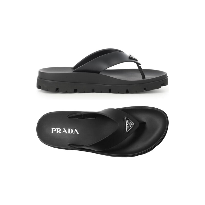 프라다 26FW 삼각 로고 플립플랍 블랙 2Y3130 3LKK F0002 - Prada