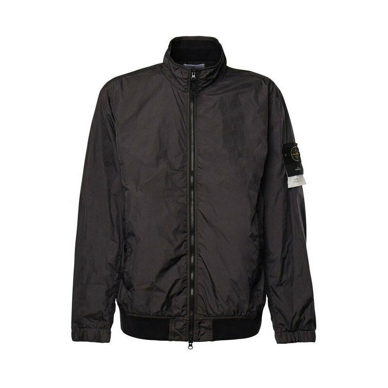 [국내배송] 스톤아일랜드 크링클랩스 바람막이 자켓 남성 차콜 4100037 - Stone Island