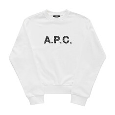 [아페쎄 APC] COEIP F27887 TAG BLANC/NOIR 여성 맨투맨 썸네일 1