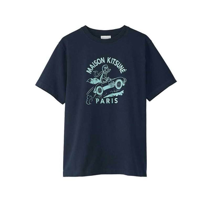 [국내배송] 메종키츠네 반팔 티셔츠 레이싱폭스 남성 MM00109KJ0118-P476 - Maison Kitsune