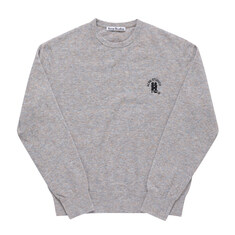 아크네스튜디오 B60293 LIGHT GREY BROWN MELANGE 자수 로고 멜란지 남성 니트 썸네일 4