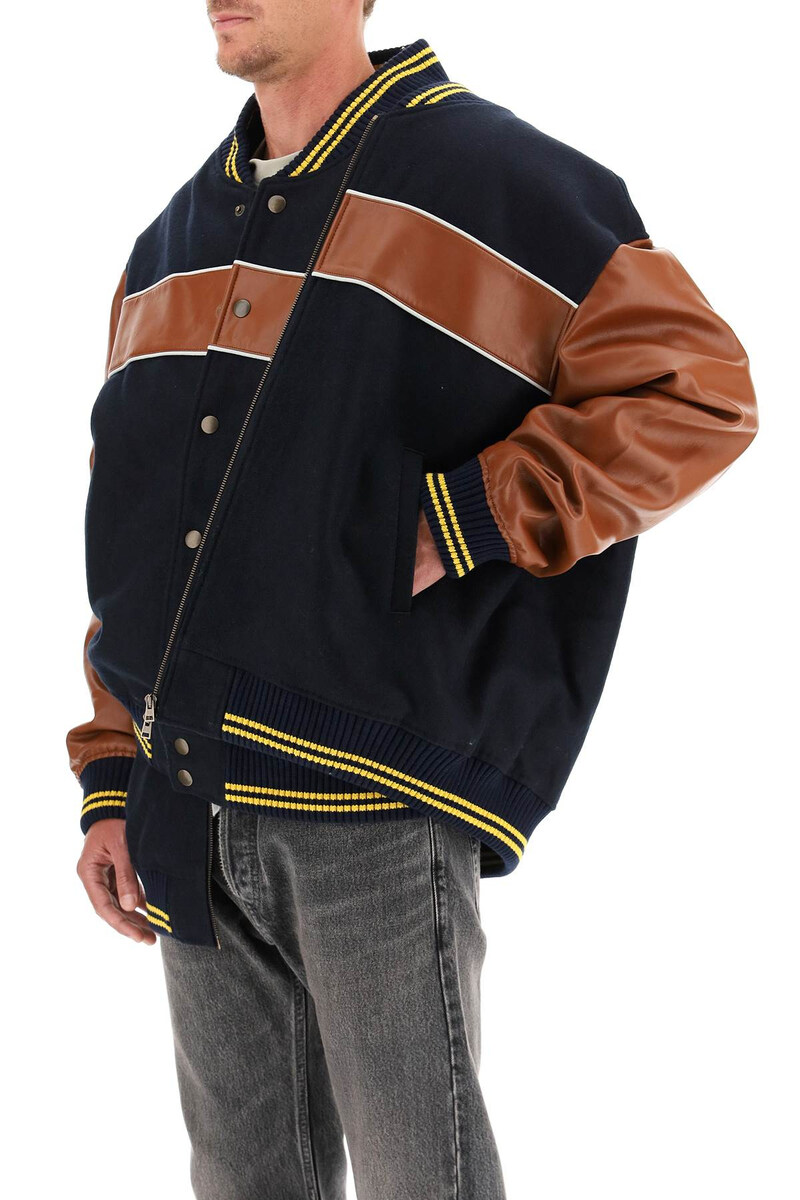 yproject double stripe bomber