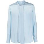A 발렌티노 가라바니 남성 셔츠 3V3AB3L08WUC43 Valentino Garavani Light blue silk shirt
